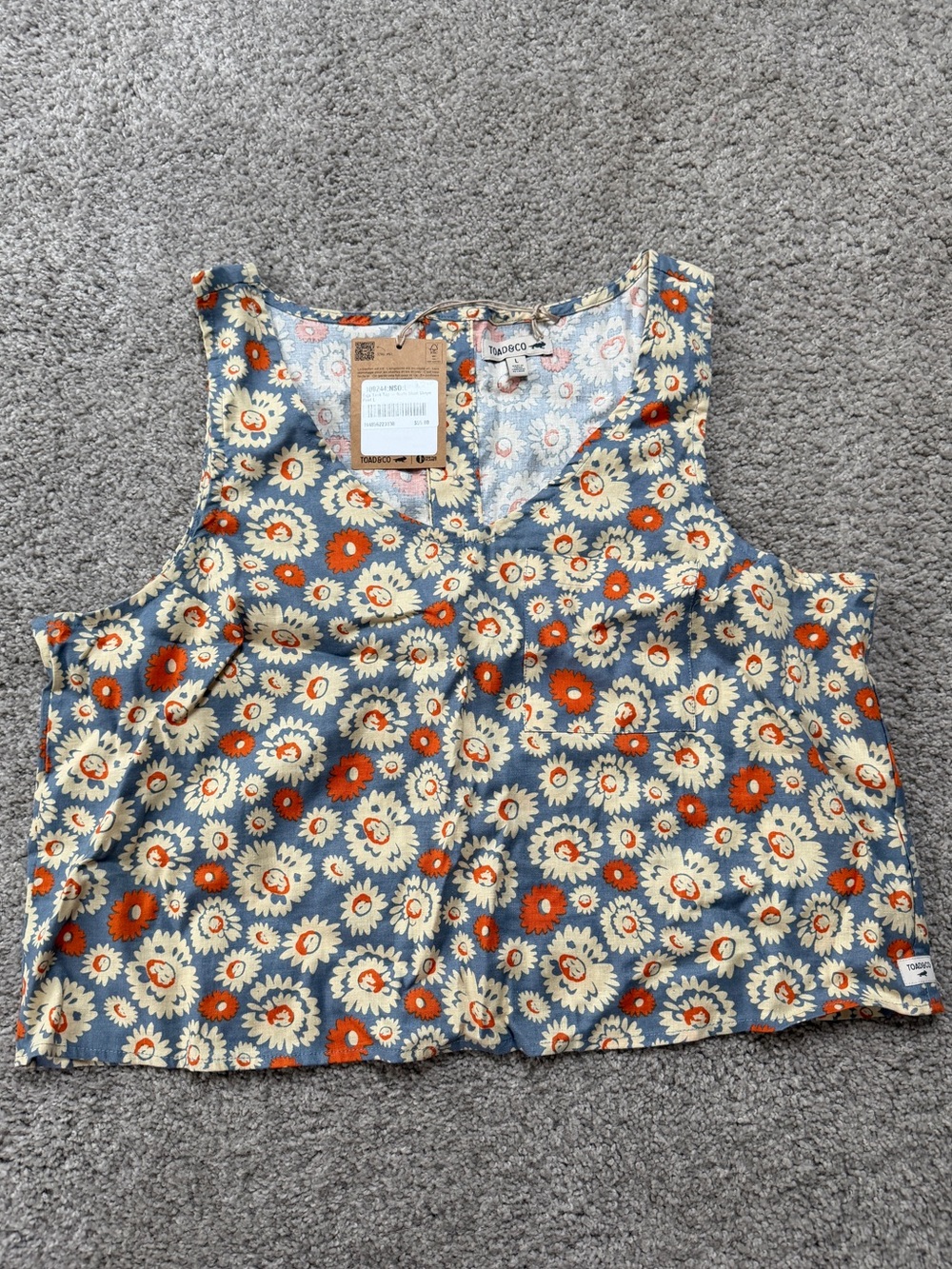 Toad&Co Baja Button Back Tank Top